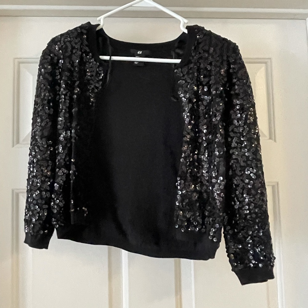 H&M Black Sparkly Cardigan